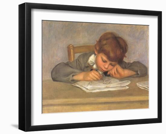 The Artist's Son Jean Drawing, 1901-Pierre-Auguste Renoir-Framed Giclee Print