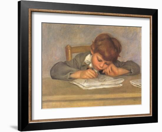 The Artist's Son Jean Drawing, 1901-Pierre-Auguste Renoir-Framed Giclee Print