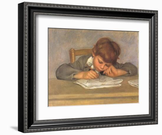 The Artist's Son Jean Drawing, 1901-Pierre-Auguste Renoir-Framed Giclee Print