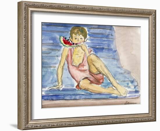 The Artist's Son; Le Fils De L'Artiste-Henri Lebasque-Framed Giclee Print