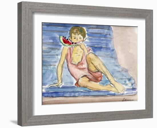 The Artist's Son; Le Fils De L'Artiste-Henri Lebasque-Framed Giclee Print