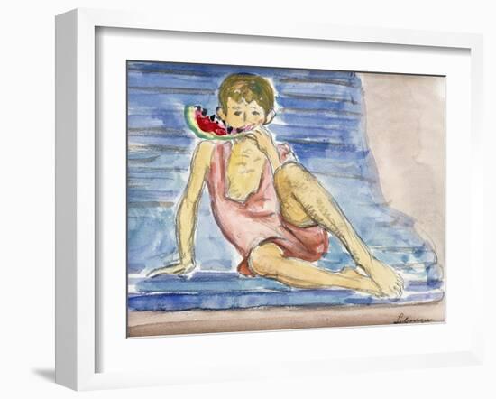 The Artist's Son; Le Fils De L'Artiste-Henri Lebasque-Framed Giclee Print