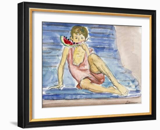 The Artist's Son; Le Fils De L'Artiste-Henri Lebasque-Framed Giclee Print