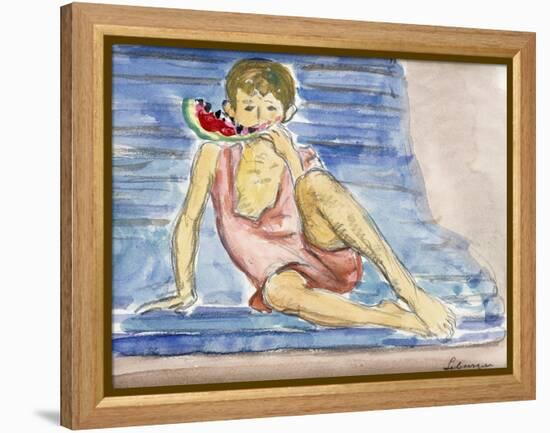 The Artist's Son; Le Fils De L'Artiste-Henri Lebasque-Framed Premier Image Canvas