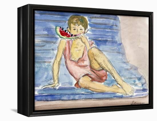 The Artist's Son; Le Fils De L'Artiste-Henri Lebasque-Framed Premier Image Canvas