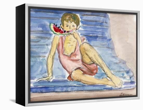 The Artist's Son; Le Fils De L'Artiste-Henri Lebasque-Framed Premier Image Canvas