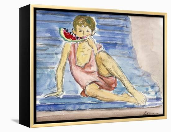 The Artist's Son; Le Fils De L'Artiste-Henri Lebasque-Framed Premier Image Canvas