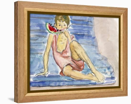 The Artist's Son-Henri Lebasque-Framed Premier Image Canvas