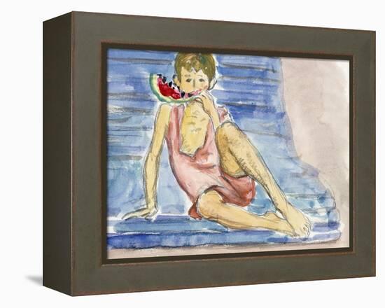 The Artist's Son-Henri Lebasque-Framed Premier Image Canvas