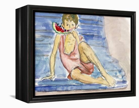 The Artist's Son-Henri Lebasque-Framed Premier Image Canvas