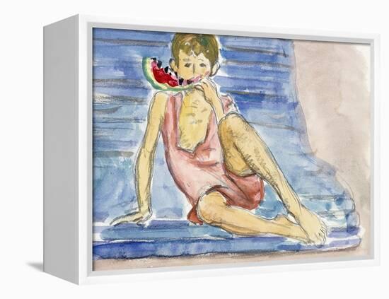 The Artist's Son-Henri Lebasque-Framed Premier Image Canvas