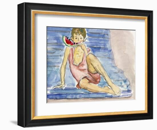 The Artist's Son-Henri Lebasque-Framed Giclee Print