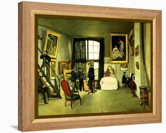 The Artist's Studio, 1870-Frederic Bazille-Framed Premier Image Canvas