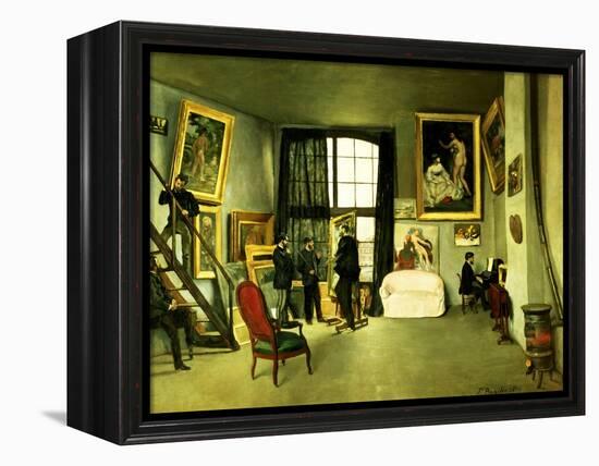 The Artist's Studio, 1870-Frederic Bazille-Framed Premier Image Canvas