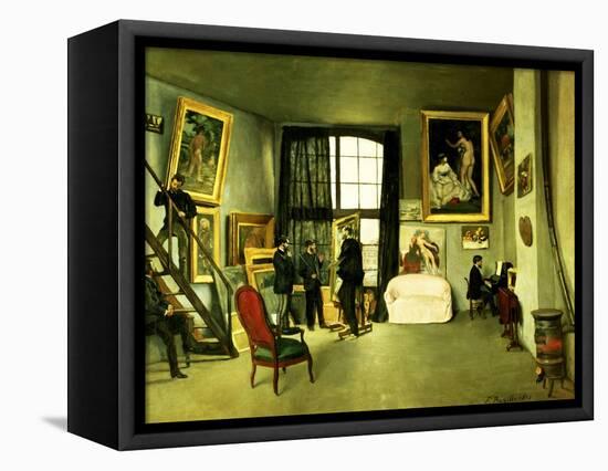 The Artist's Studio, 1870-Frederic Bazille-Framed Premier Image Canvas