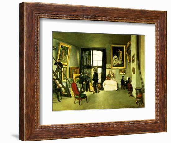 The Artist's Studio, 1870-Frederic Bazille-Framed Giclee Print