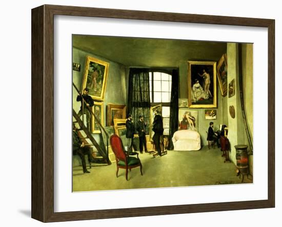 The Artist's Studio, 1870-Frederic Bazille-Framed Giclee Print