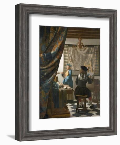 The Artist's Studio, C.1665-66-Johannes Vermeer-Framed Giclee Print