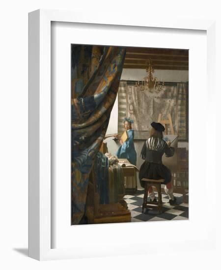 The Artist's Studio, C.1665-66-Johannes Vermeer-Framed Giclee Print