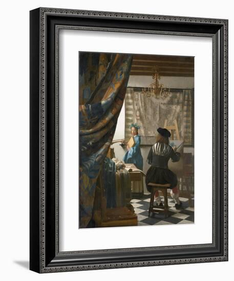 The Artist's Studio, C.1665-66-Johannes Vermeer-Framed Giclee Print