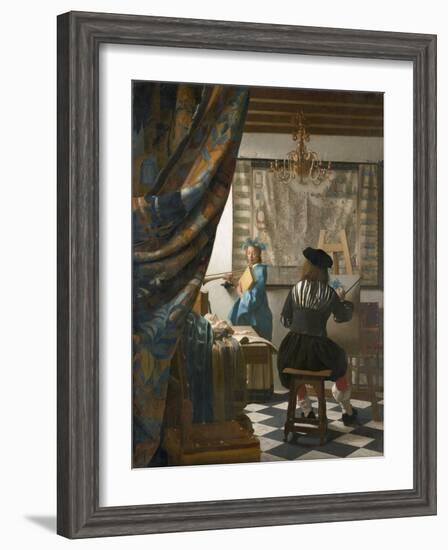 The Artist's Studio, C.1665-66-Johannes Vermeer-Framed Giclee Print