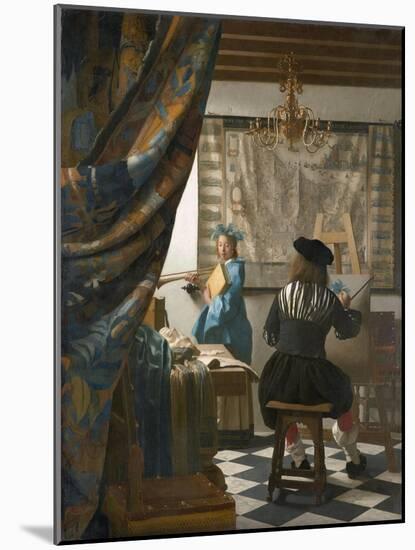 The Artist's Studio, C.1665-66-Johannes Vermeer-Mounted Giclee Print