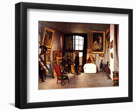 The Artist's Studio, Rue de la Condamine-Frederic Bazille-Framed Giclee Print