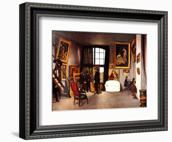 The Artist's Studio, Rue de la Condamine-Frederic Bazille-Framed Giclee Print