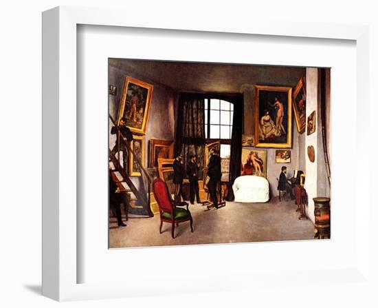 The Artist's Studio, Rue de la Condamine-Frederic Bazille-Framed Giclee Print