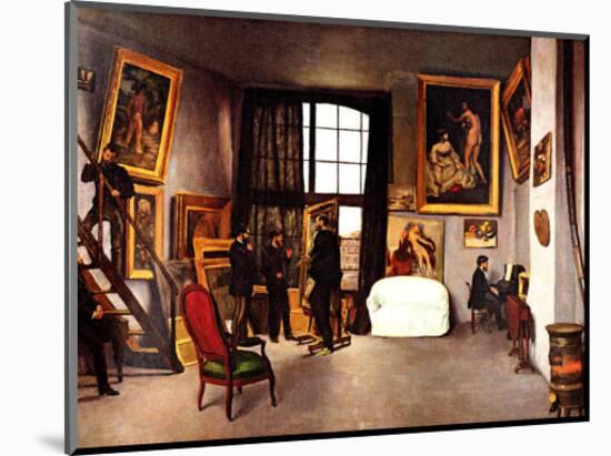 The Artist's Studio, Rue de la Condamine-Frederic Bazille-Mounted Giclee Print