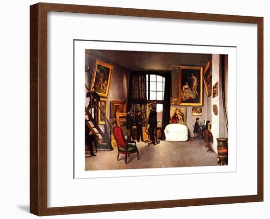 The Artist's Studio, Rue de la Condamine-Frederic Bazille-Framed Giclee Print