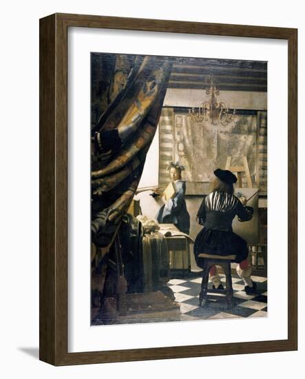 The Artist's Studio-Johannes Vermeer-Framed Giclee Print