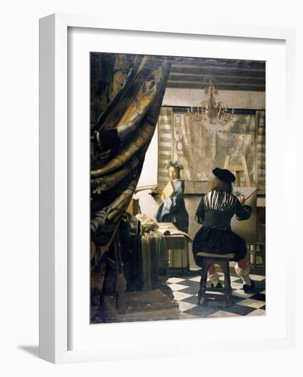 The Artist's Studio-Johannes Vermeer-Framed Giclee Print