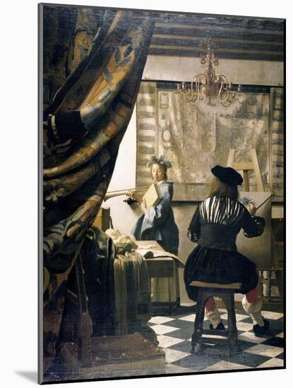 The Artist's Studio-Johannes Vermeer-Mounted Giclee Print