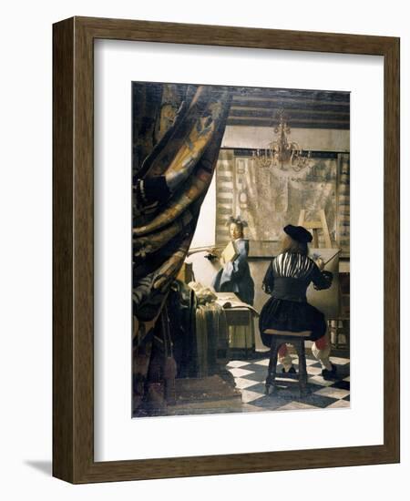 The Artist's Studio-Johannes Vermeer-Framed Giclee Print