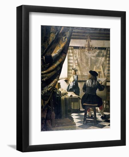 The Artist's Studio-Johannes Vermeer-Framed Giclee Print