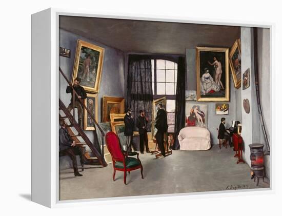 The Artist's Studio-Frederic Bazille-Framed Premier Image Canvas