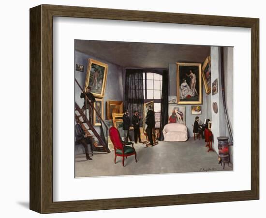 The Artist's Studio-Frederic Bazille-Framed Giclee Print