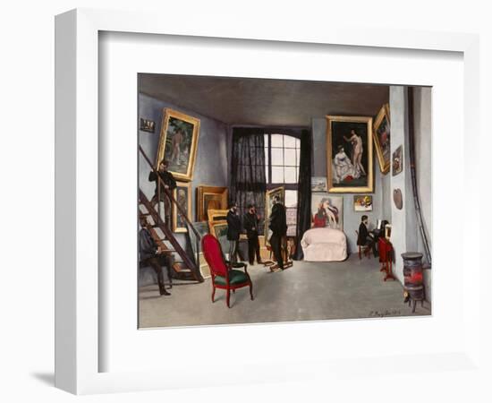 The Artist's Studio-Frederic Bazille-Framed Giclee Print