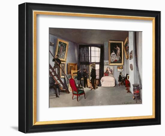 The Artist's Studio-Frederic Bazille-Framed Giclee Print