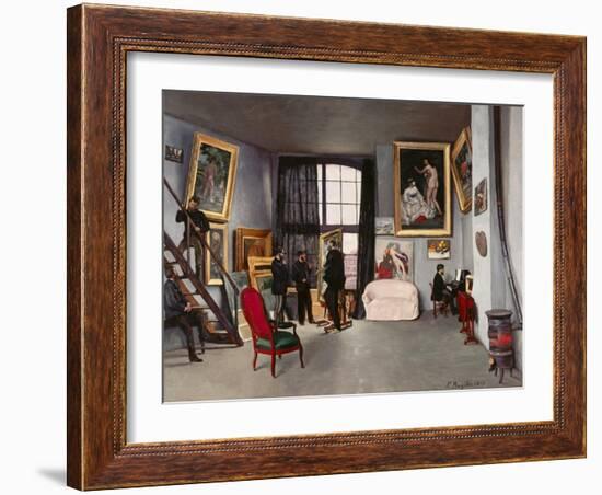 The Artist's Studio-Frederic Bazille-Framed Giclee Print