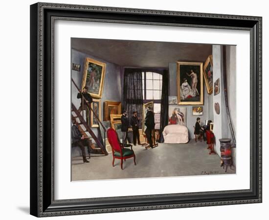 The Artist's Studio-Frederic Bazille-Framed Giclee Print