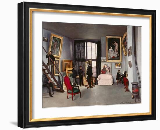 The Artist's Studio-Frederic Bazille-Framed Giclee Print