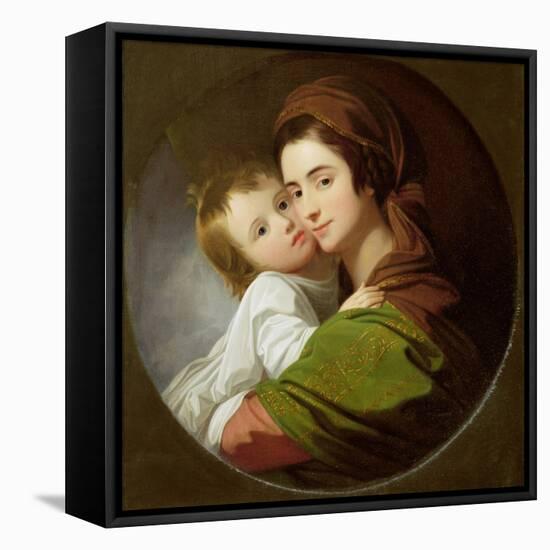 The Artist's Wife, Elizabeth, and their Son Raphael, c.1773-Benjamin West-Framed Premier Image Canvas