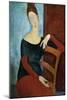 The Artist's Wife (Jeanne Huberterne) 1918-Amedeo Modigliani-Mounted Giclee Print