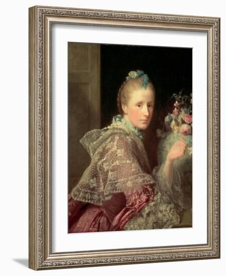 The Artist's Wife: Margaret Lindsay of Evelick, 1754-55-Allan Ramsay-Framed Giclee Print