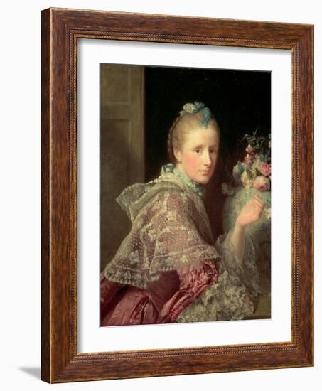 The Artist's Wife: Margaret Lindsay of Evelick, 1754-55-Allan Ramsay-Framed Giclee Print