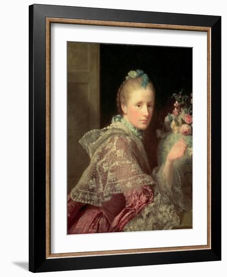 The Artist's Wife: Margaret Lindsay of Evelick, 1754-55-Allan Ramsay-Framed Giclee Print