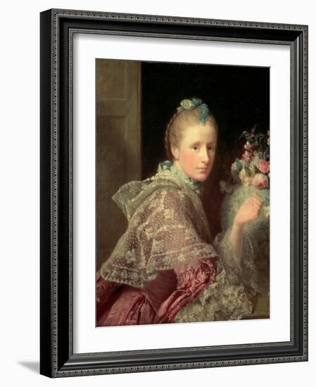 The Artist's Wife: Margaret Lindsay of Evelick, 1754-55-Allan Ramsay-Framed Giclee Print