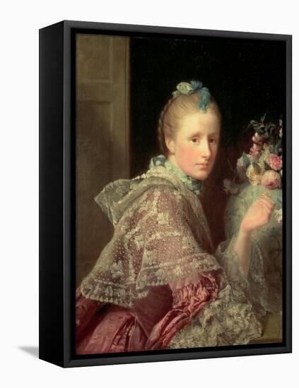 The Artist's Wife: Margaret Lindsay of Evelick, 1754-55-Allan Ramsay-Framed Premier Image Canvas